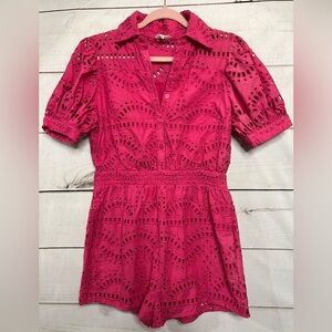 VGUC size Large Mains Trip Pink Romper